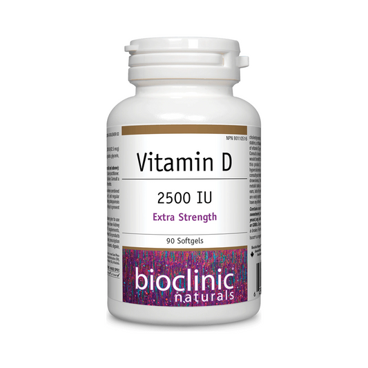 Bioclinic Naturals Vitamin D 2500IU 90 Softgels