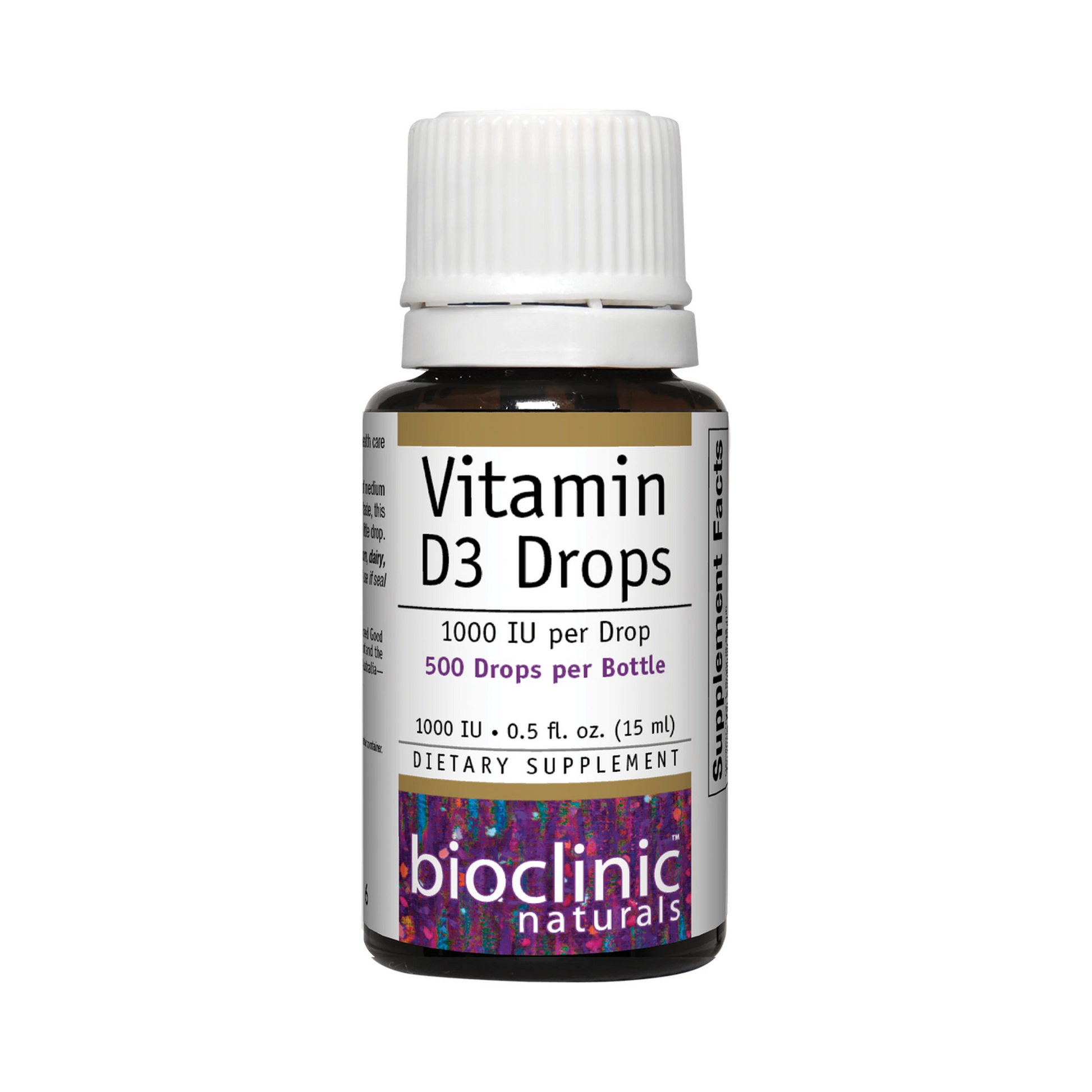 Bioclinic Naturals Vitamin D3 Drops 1000 IU 15mL