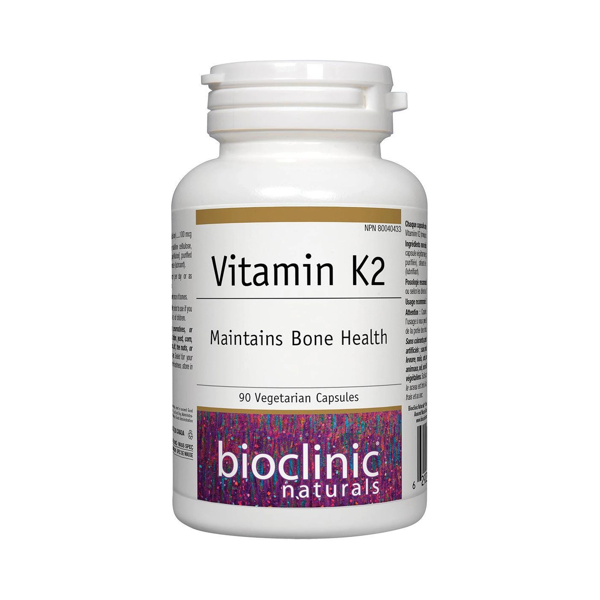 Bioclinic Naturals Vitamin K2 100mcg 90 Veg Capsules