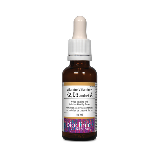 Bioclinic Naturals Vitamin K2, D3 and A Liquid 30mL