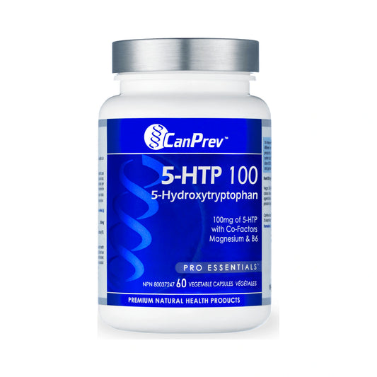 CanPrev 5-HTP 100 with B6 & Magnesium 60 Veg Capsules