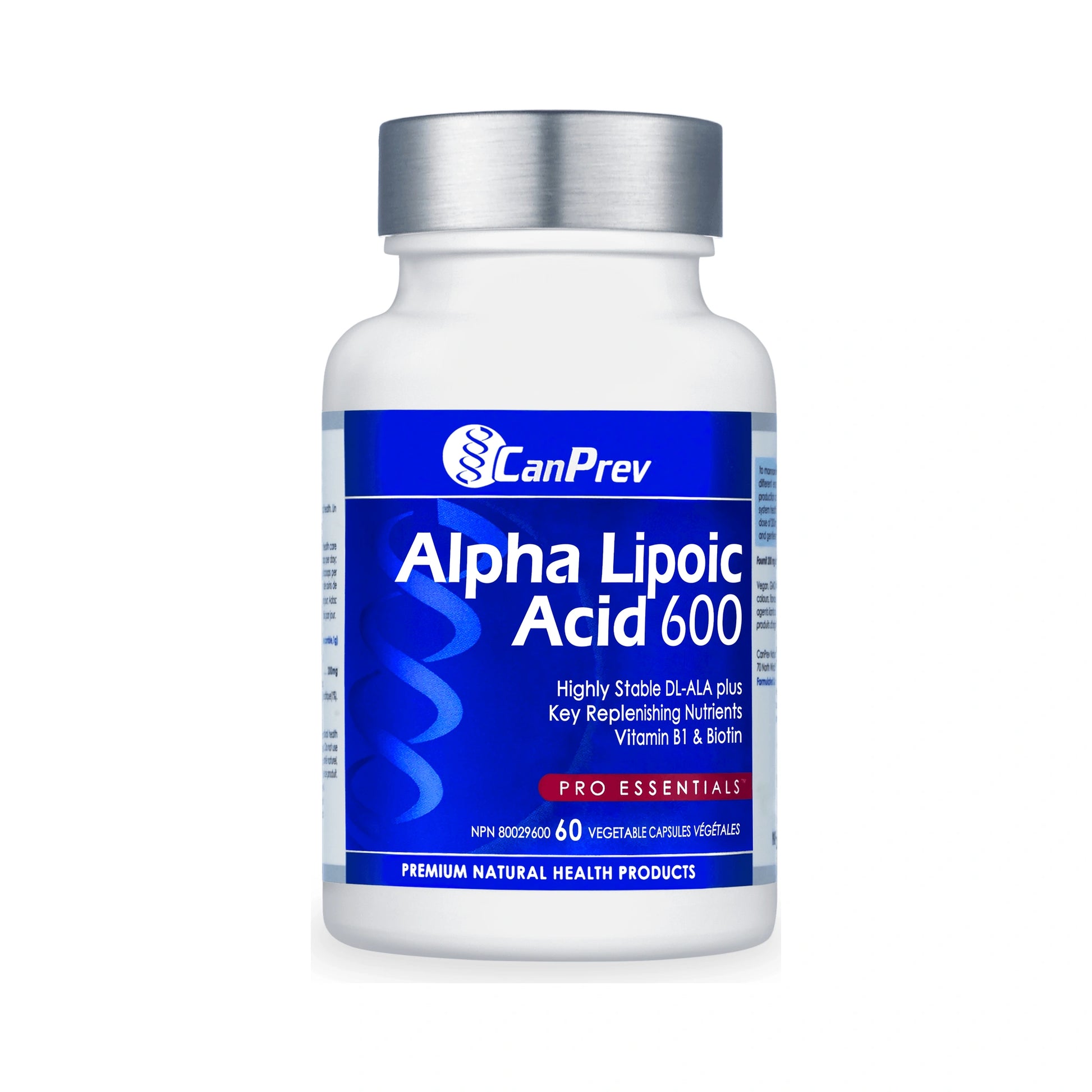 CanPrev Alpha-Lipoic-Acid 600 60 Veg Capsules