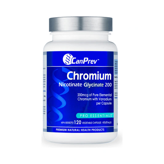CanPrev Chromium Nicotinate Glycinate 200 120 Veg Capsules