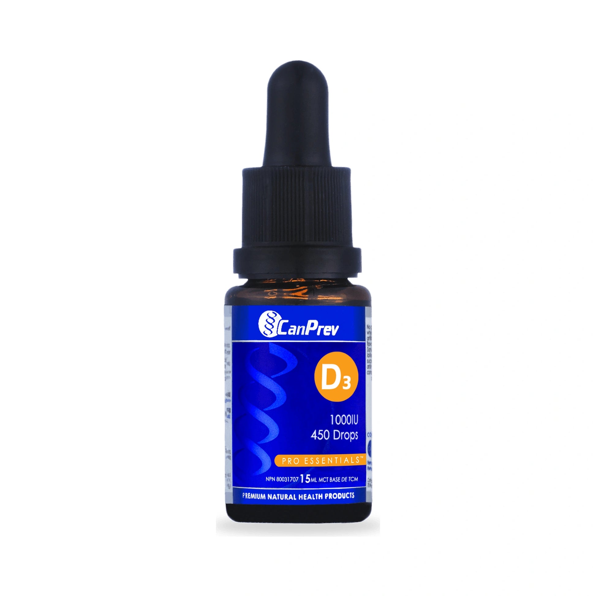 CanPrev D3 Drops 1000IU MCT base 15mL