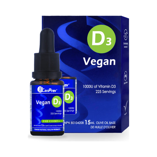 CanPrev D3 Drops 1000IU Vegan 15mL