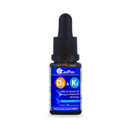 CanPrev D3 & K2 Drops MCT base 15mL