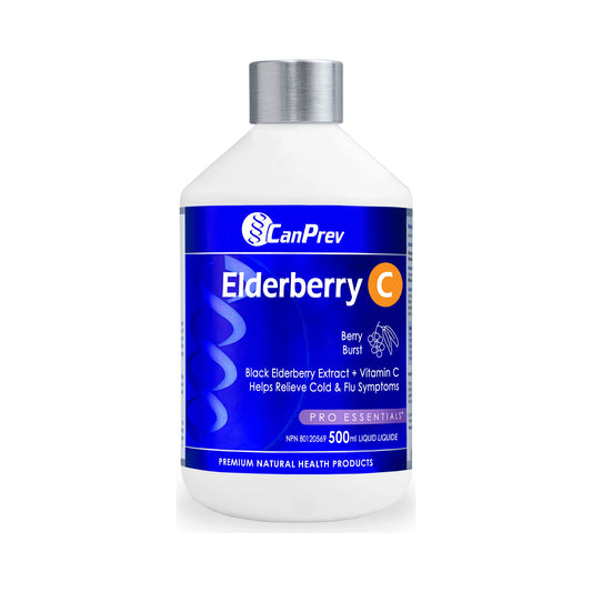 CanPrev Elderberry C Liquid Berry Burst 500mL Liquid