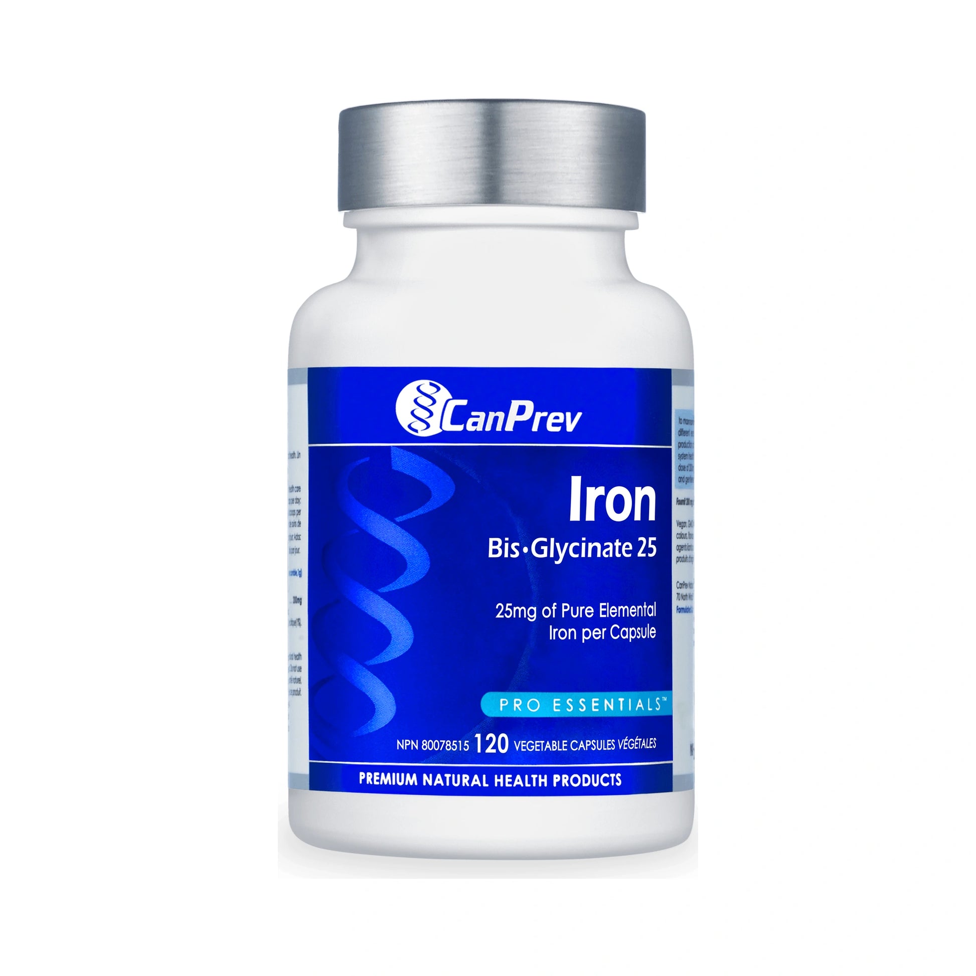 CanPrev Iron Bis-Glycinate 25 120 Veg Capsules