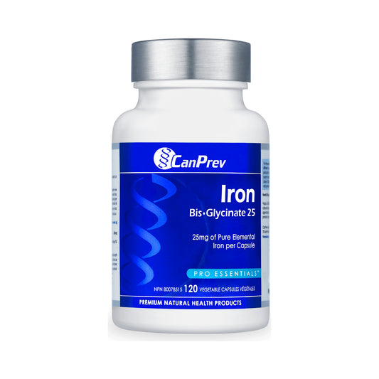 CanPrev Iron Bis-Glycinate 25 120 Veg Capsules
