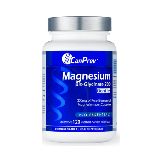 CanPrev Magnesium Bis-Glycinate 200 Gentle 120 Veg Capsules