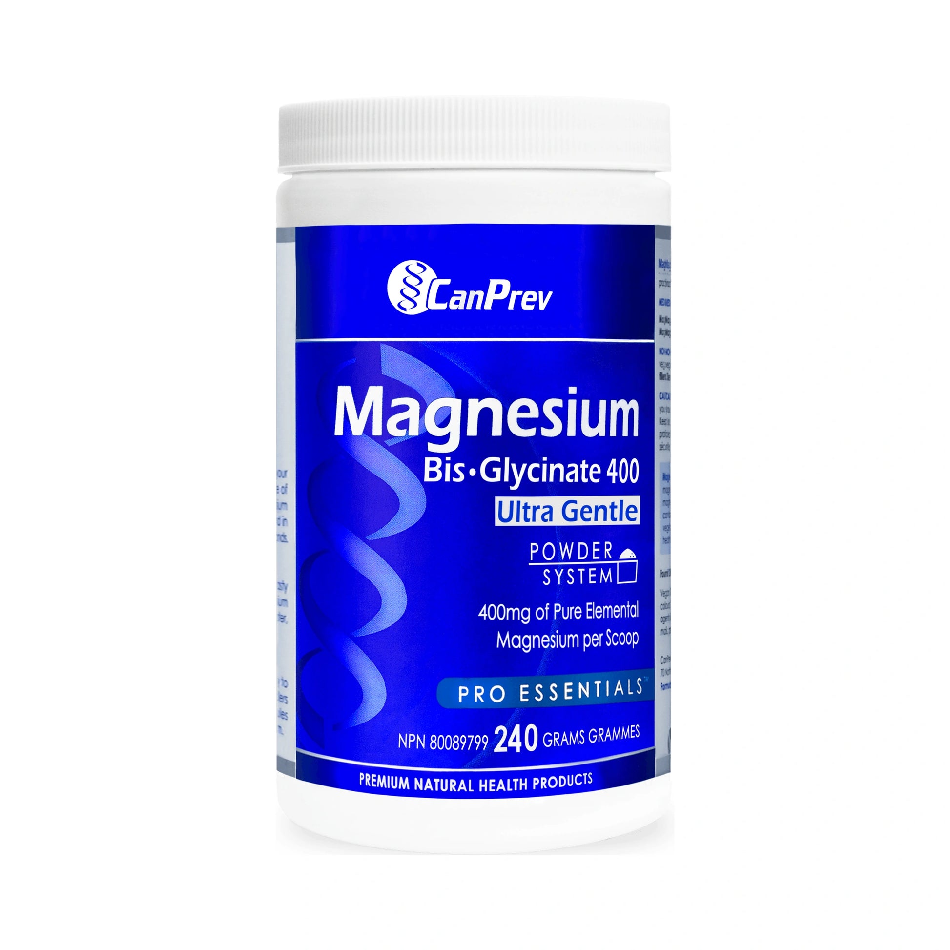CanPrev Magnesium Bis-Glycinate 400 Ultra Gentle Powder 240g