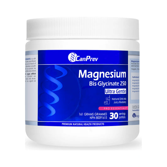 CanPrev Magnesium Bis-Glycinate Drink Mix Juicy Blueberry 161g