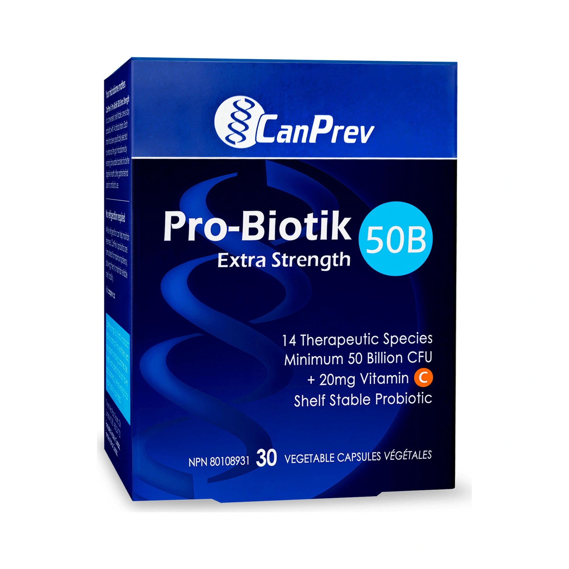 CanPrev Pro-Biotik 50B Extra Strength 30 Veg Capsules