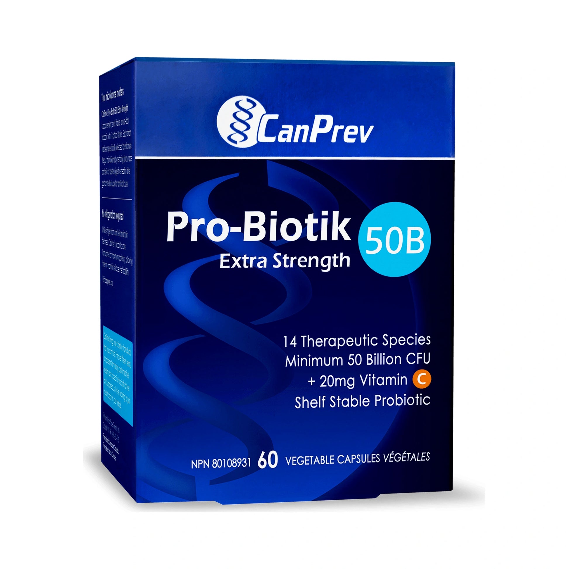 CanPrev Pro-Biotik 50B Extra Strength 60 Veg Capsules