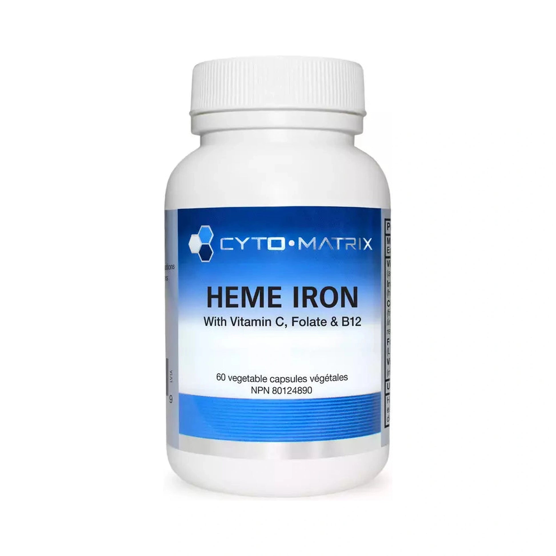 Cyto Matrix Heme Iron 60 Veg Capsules