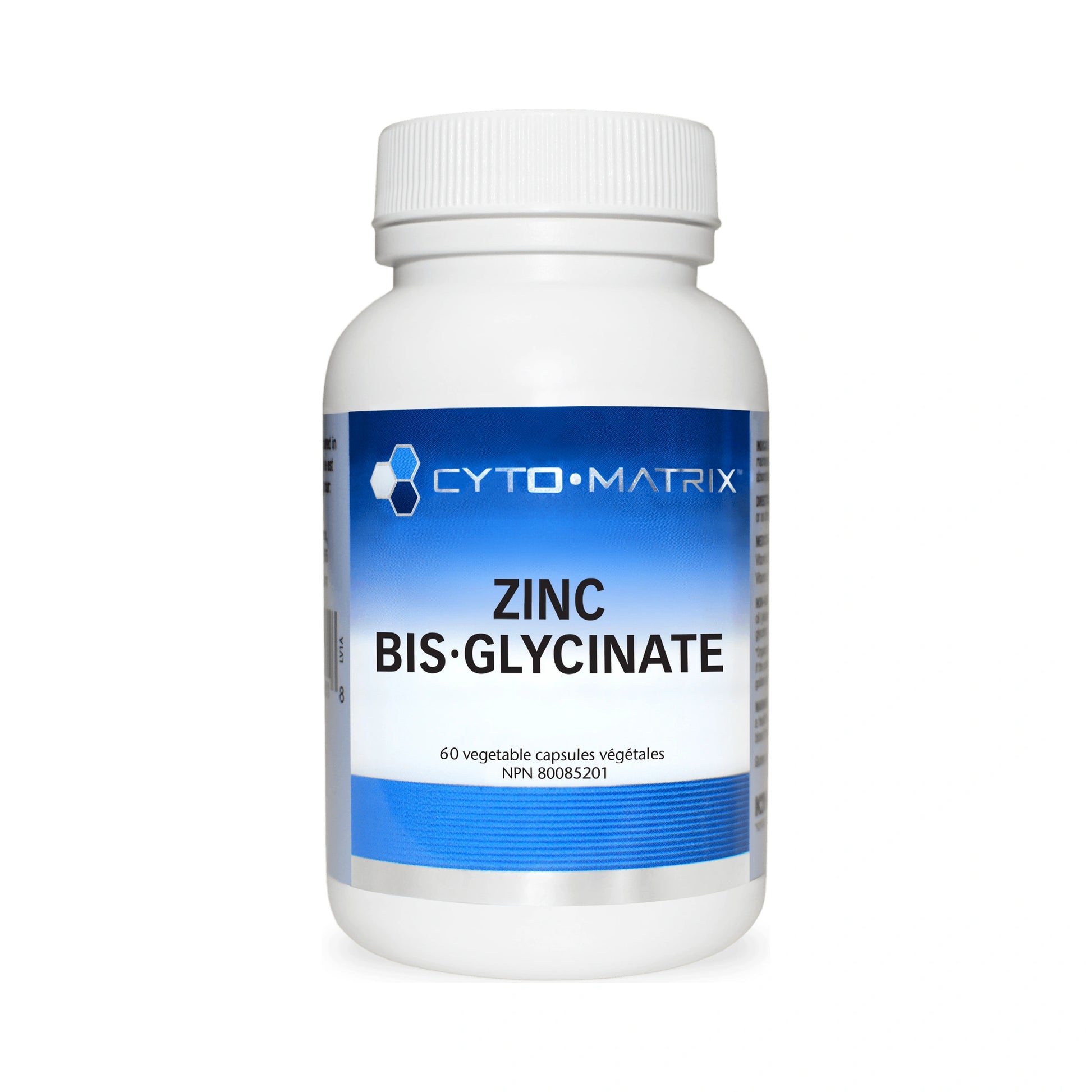 Cyto Matrix Zinc Bis-Glycinate 25mg Full Chelate 60 Veg Capsules