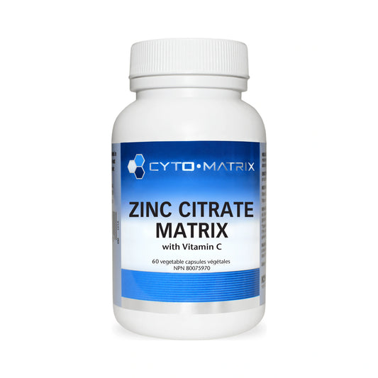 Cyto Matrix Zinc Citrate 50mg 60 Veg Capsules