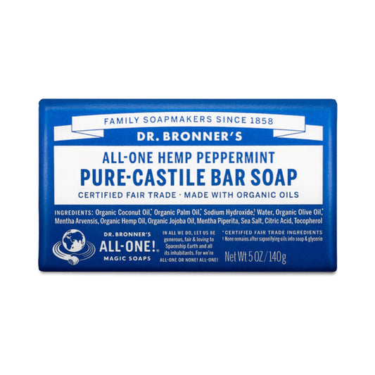 Dr. Bronner's Peppermint Pure-Castile Bar Soap 140g