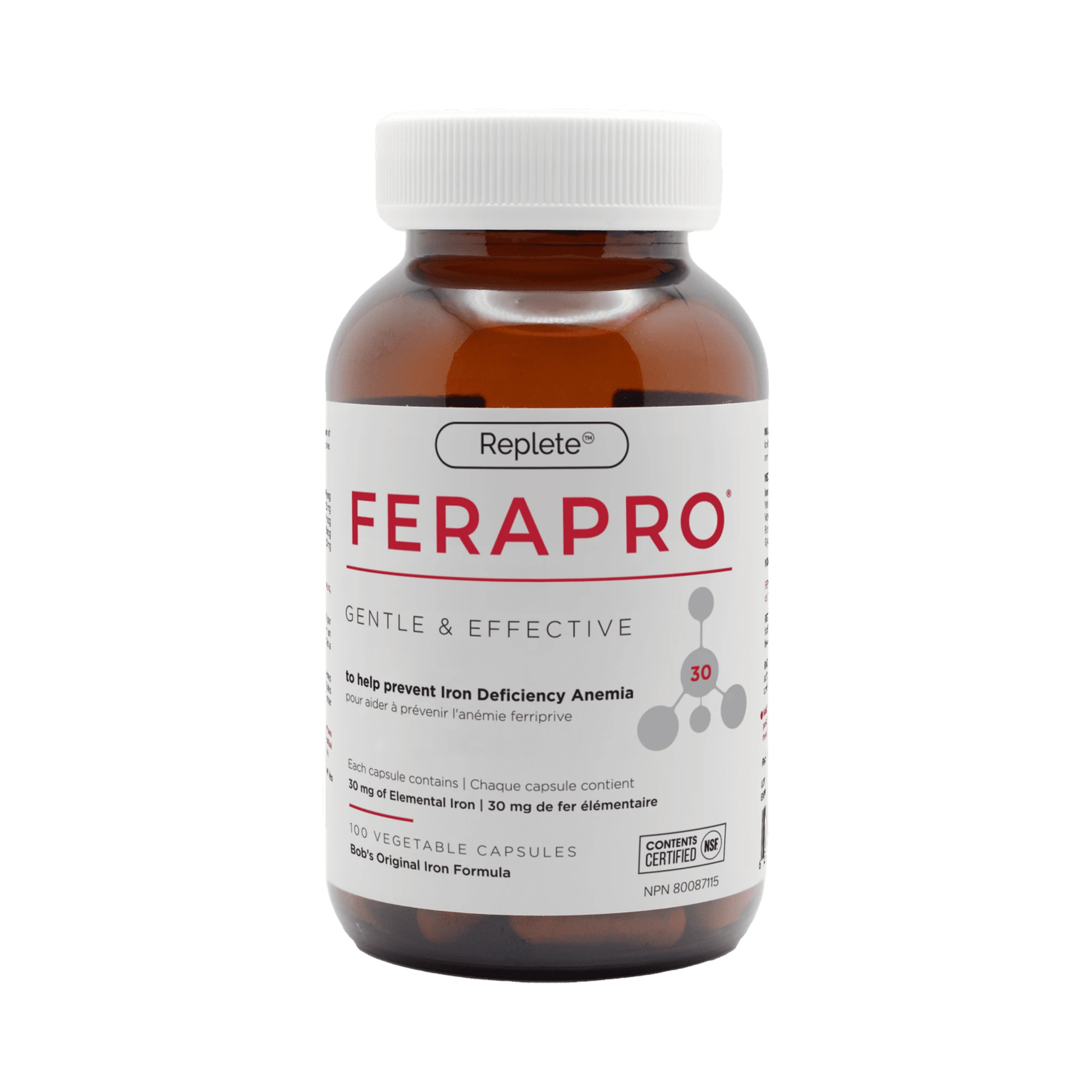 Ferapro 30mg 100 Veg Capsules – Wellness Supplement