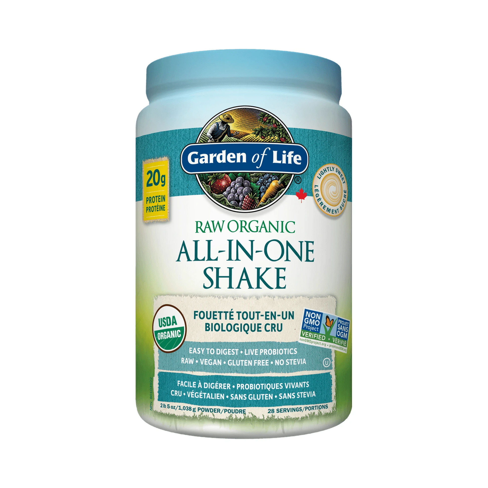 Garden of Life All In One Shake Lightly Sweet 1038g