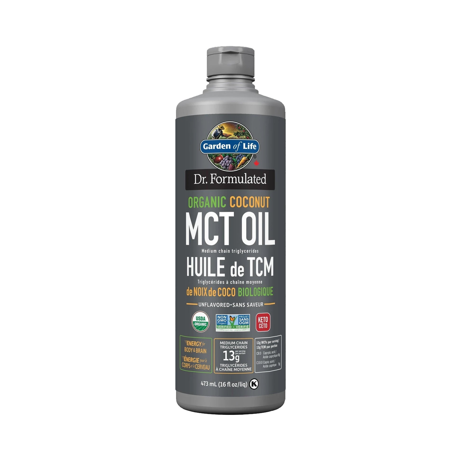 Garden of Life Dr. Formulated 100% Organic MCT Oil 473mL