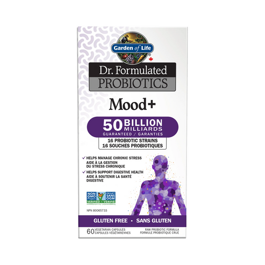 Garden of Life Dr. Formulated Mood+ 50B Refrigerator Stable 60 Veg Capsules