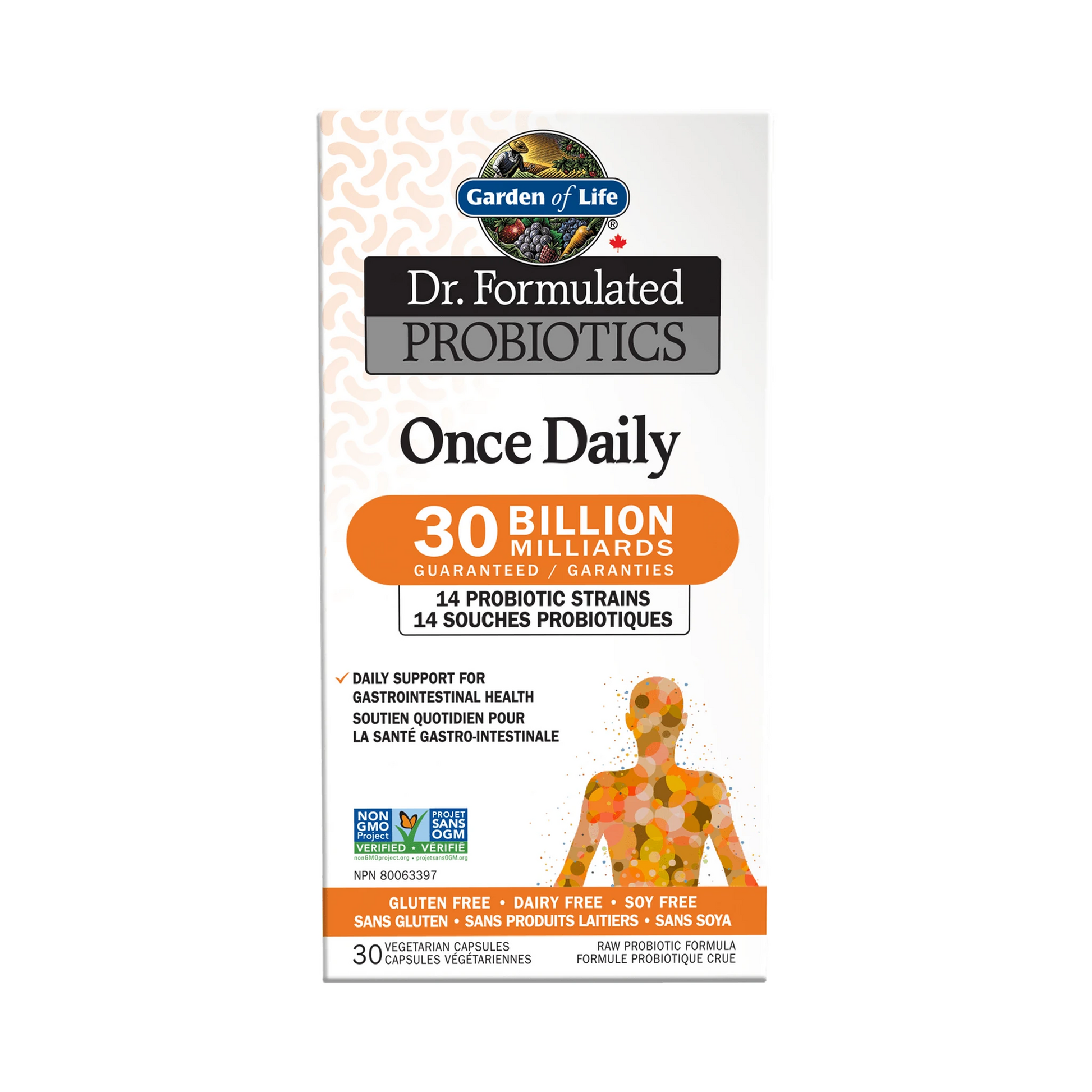 Garden of Life Dr. Formulated Once Daily 30B Refrigerator Stable 30 Veg Capsules