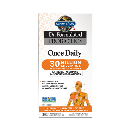 Garden of Life Dr. Formulated Once Daily 30B Refrigerator Stable 30 Veg Capsules