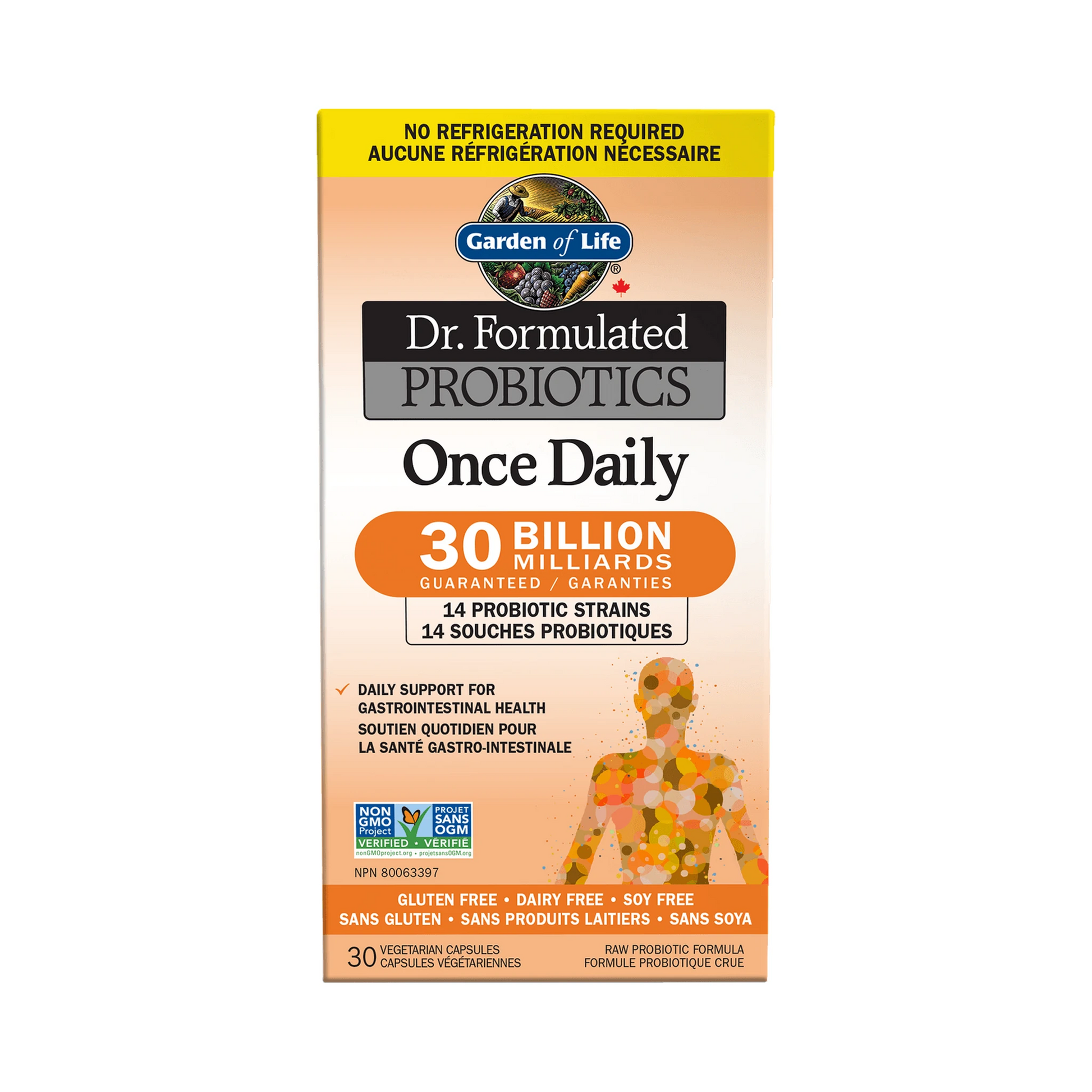 Garden of Life Dr. Formulated Once Daily 30B Shelf Stable 30 Veg Capsules