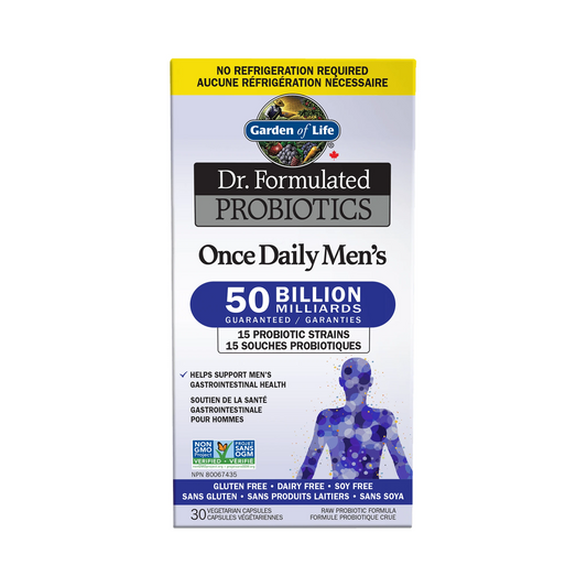 Garden of Life Dr. Formulated Once Daily Men 50B Shelf Stable 30 Veg Capsules