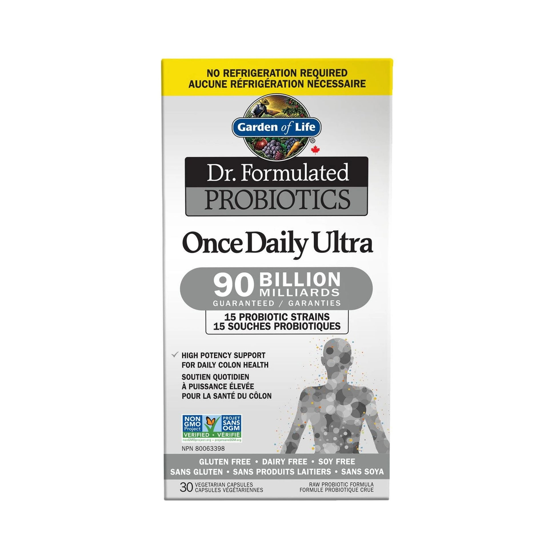 Garden of Life Dr. Formulated Once Daily Ultra 90B Shelf Stable 30 Veg Capsules