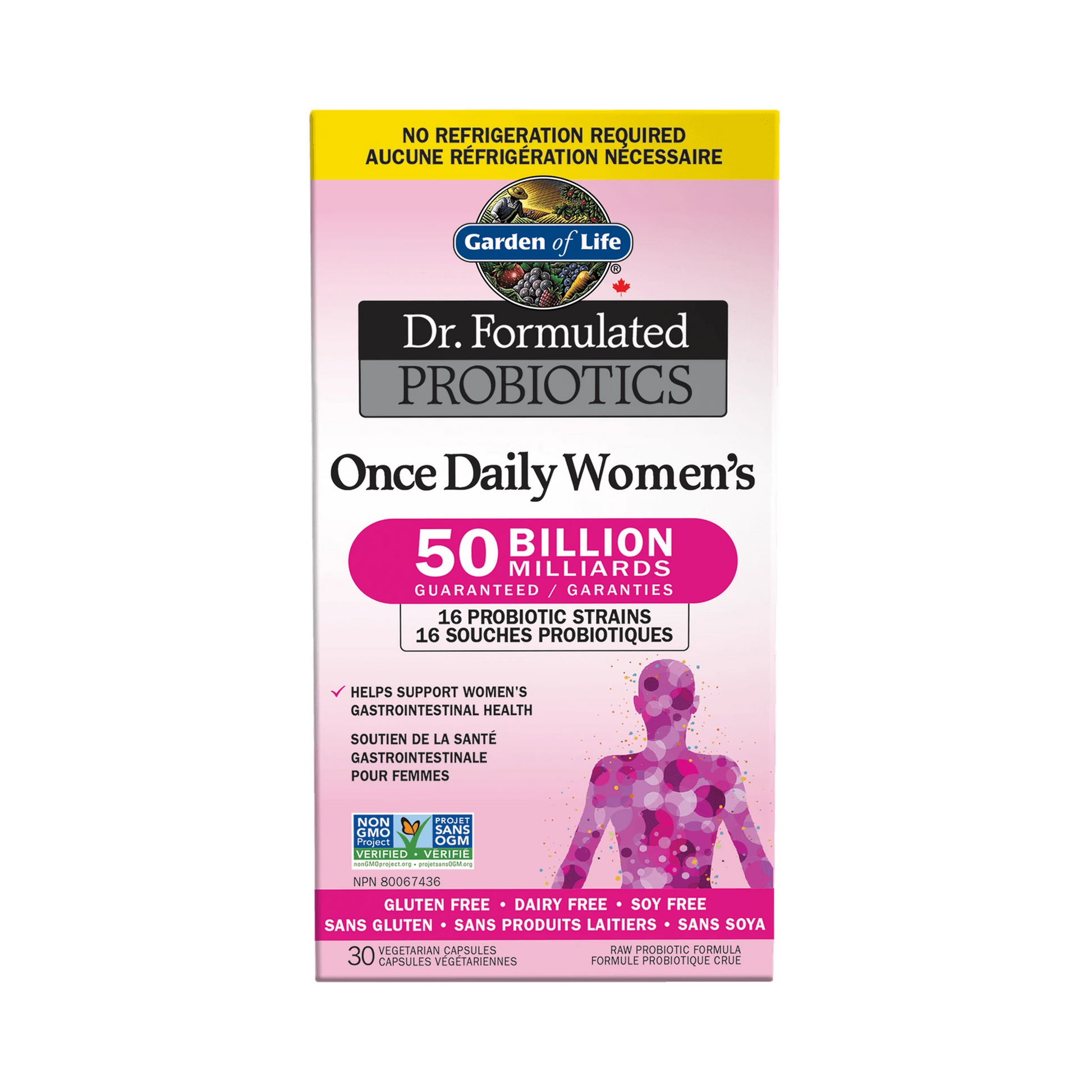 Garden of Life Dr. Formulated Once Daily Women 50B Shelf Stable 30 Veg Capsules