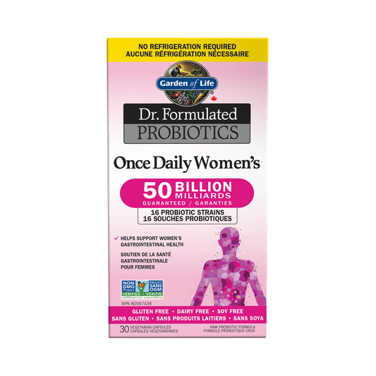 Garden of Life Dr. Formulated Once Daily Women 50B Shelf Stable 30 Veg Capsules