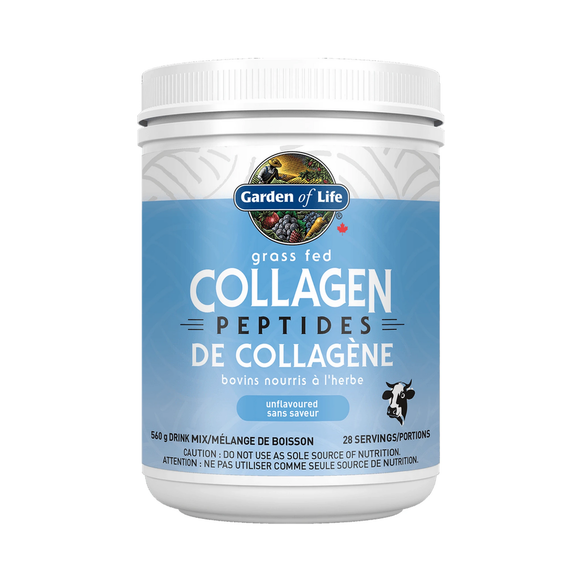 Garden of Life Grass Fed Collagen Peptides Unflavoured 560g