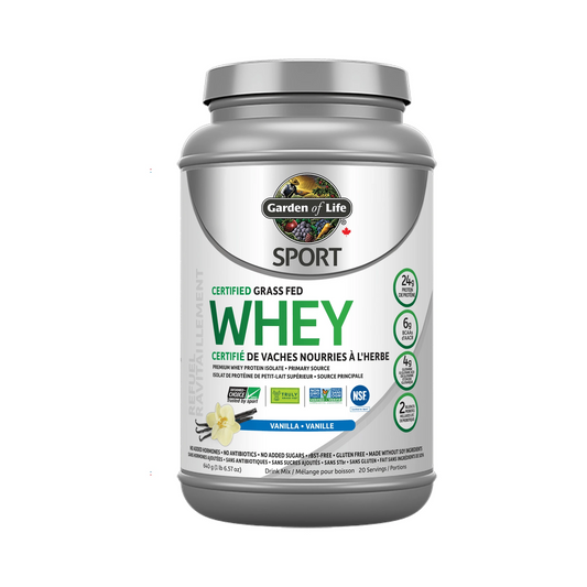 Garden of Life SPORT Certified Grass Fed Whey Vanilla 652g