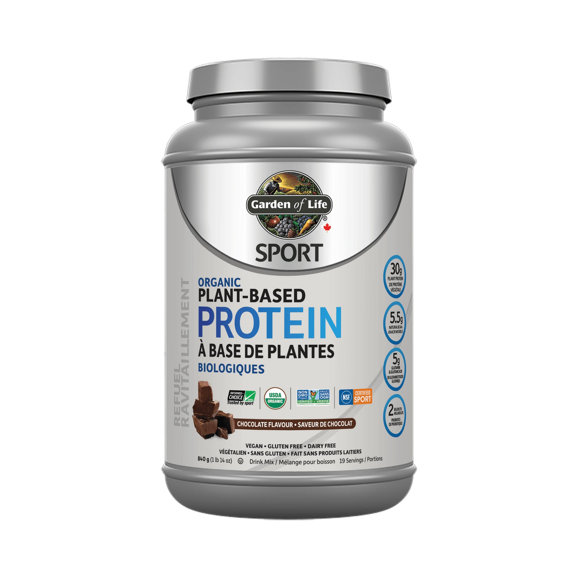 Garden of Life SPORT Organic Plant Based Protein Chocolate 840g