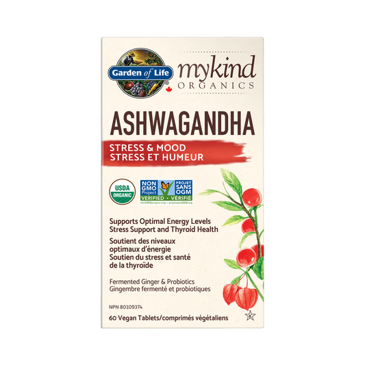 Garden of Life mykind Organics Ashwagandha 60 Tablets