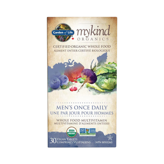 Garden of Life mykind Organics Multivitamin Men's Once Daily 30 Tablets