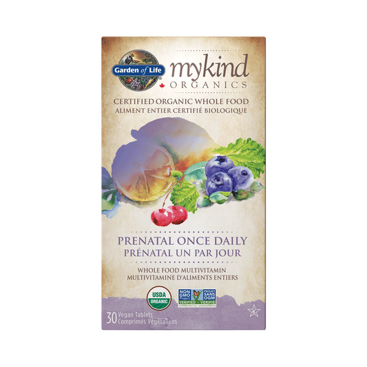 Garden of Life mykind Organics Multivitamin Prenatal Once Daily 30 Tablets