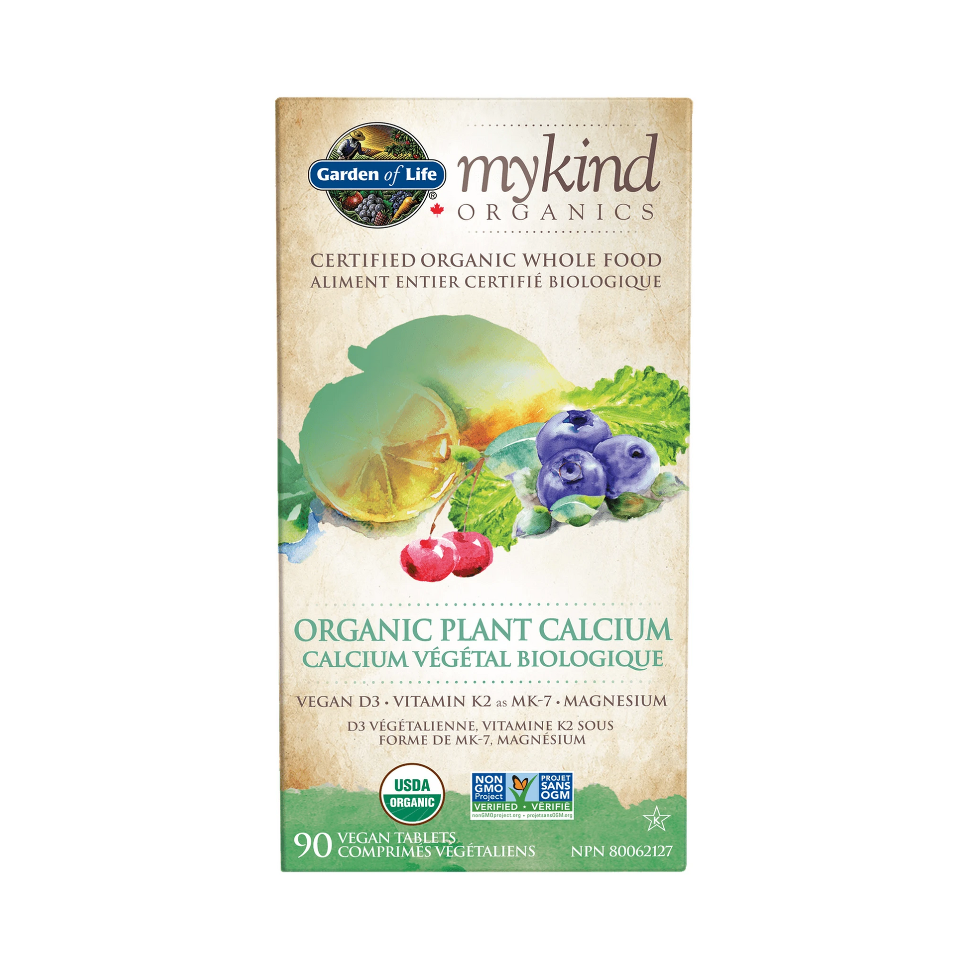 Garden of Life mykind Organics Organic Plant Calcium 90 Tablets