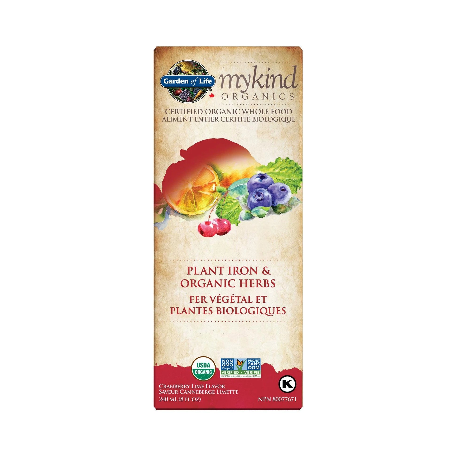 Garden of Life mykind Organics Plant Iron & Organic Herbs 240mL
