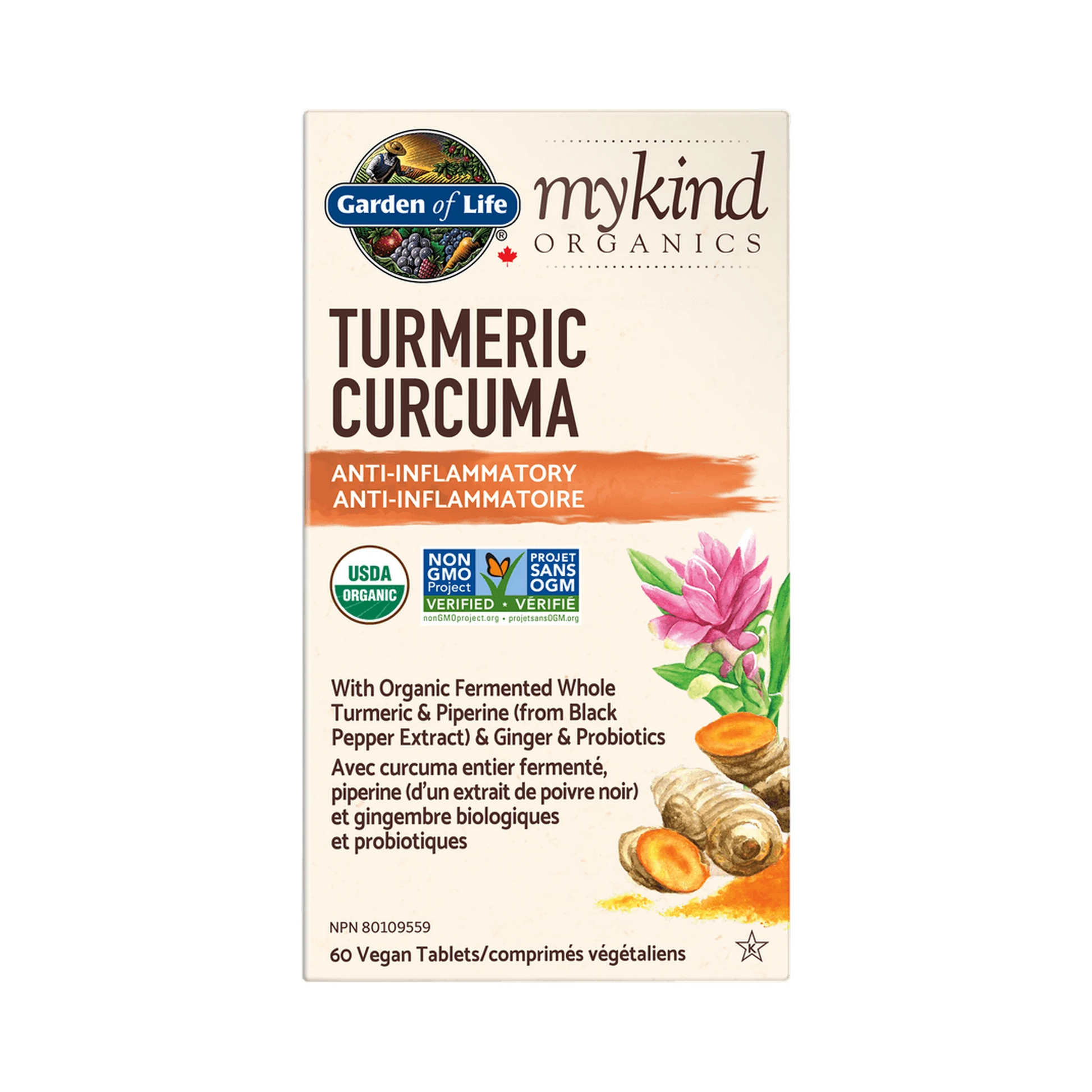 Garden of Life mykind Organics Turmeric 60 Tablets