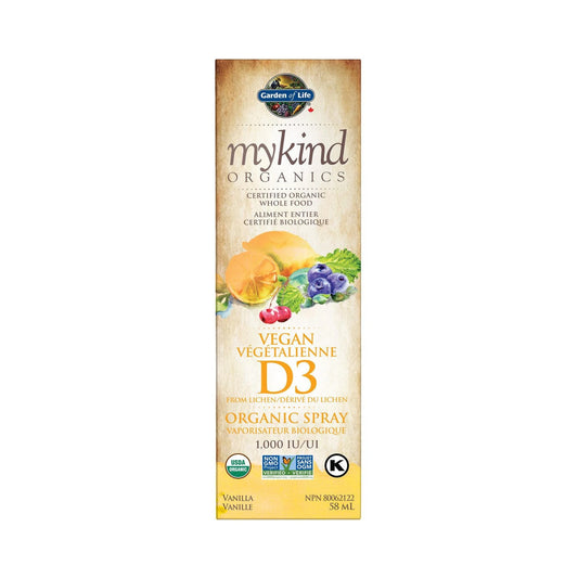 Garden of Life mykind Organics Vegan D3 Organic Spray Vanilla 58mL
