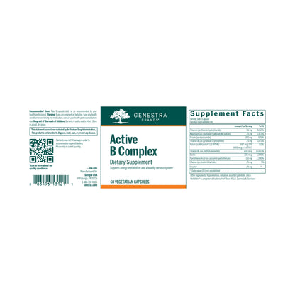 Genestra Active B Complex 60 Veg Capsules