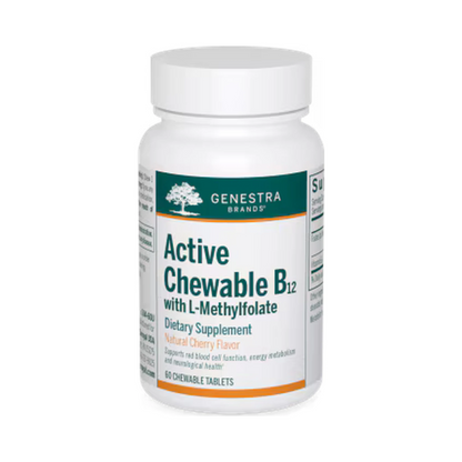 Genestra Active Chewable B12 with L-Methylfolate 60 Chewable Tablets