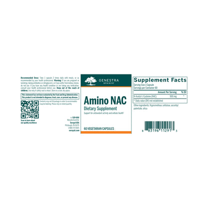Genestra Amino NAC 60 Veg Capsules