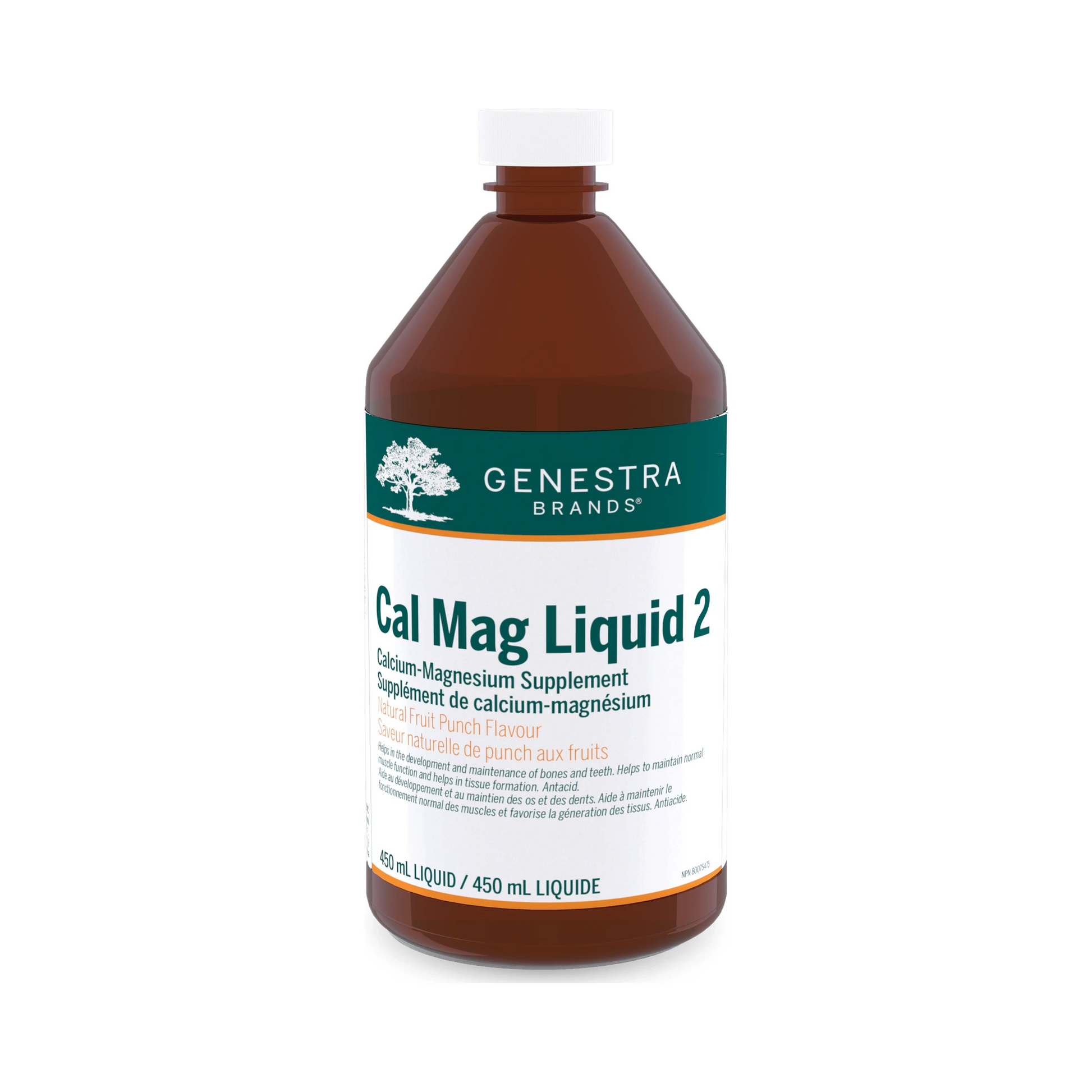 Genestra Cal Mag Liquid 2 Fruit Punch 450mL