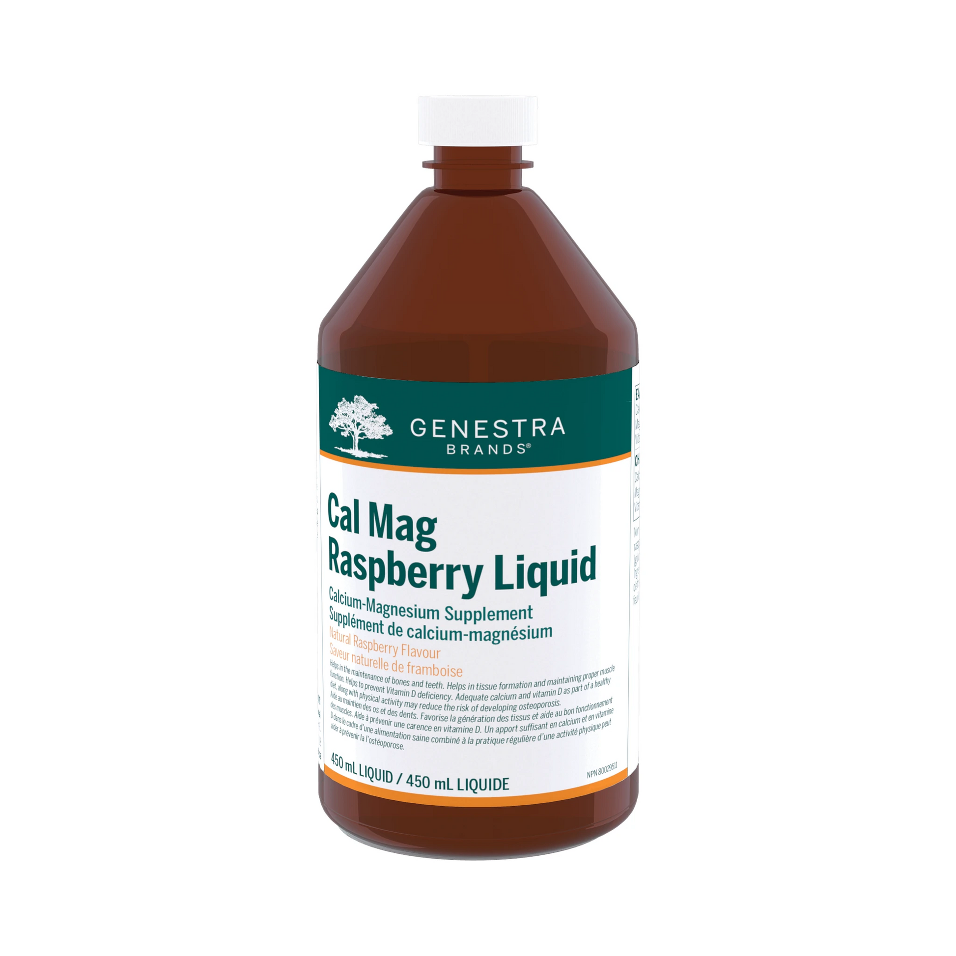 Genestra Cal Mag Raspberry Liquid 450mL
