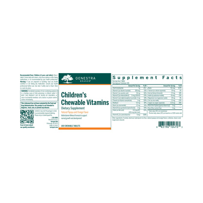 Genestra Children's Chewable Vitamins 100 Chewable Tablets