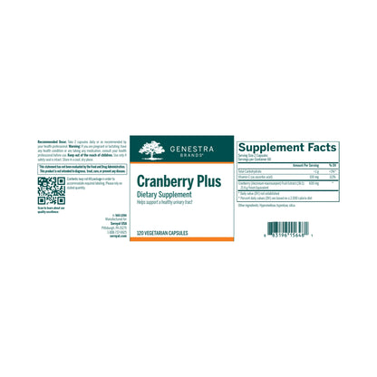 Genestra Cranberry Plus 120 Veg Capsules